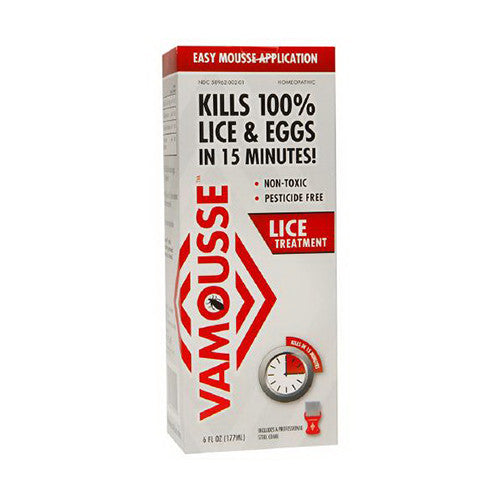 Vamousse Head Lice Treatment, Easy Mousse Application - 6 Oz